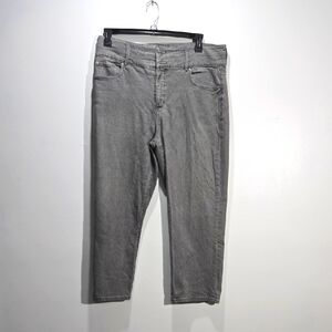 Ann Taylor Straight Cropped Gray Jeans 14